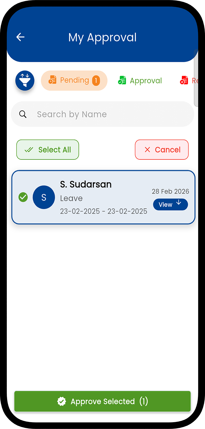 Manage Approvals